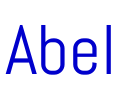 Abel font