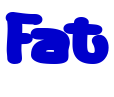 Fat font